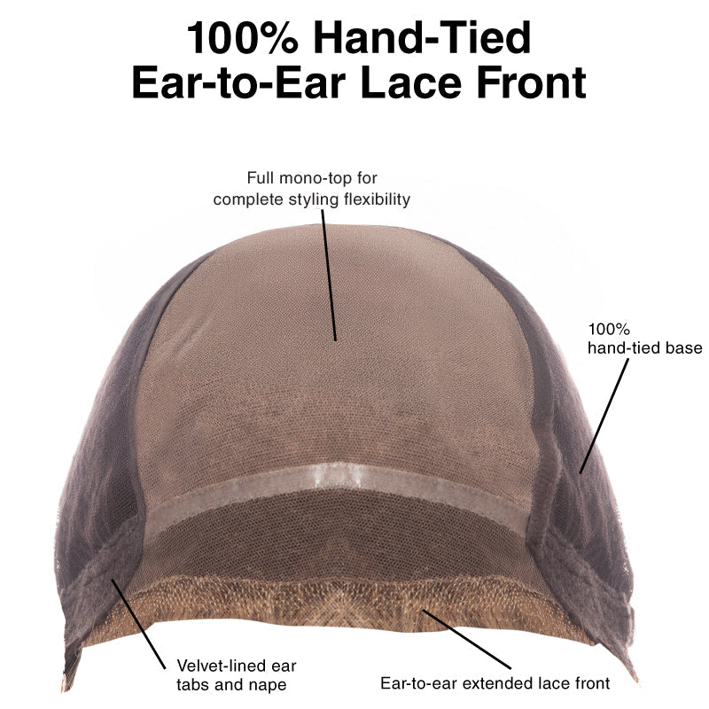 100% Hand-tied Ear-to-Ear Lace Front