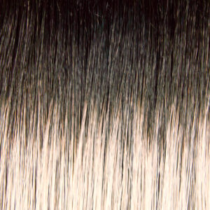 Three Tone Light Grey Rooted Medium Brown