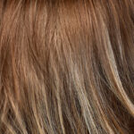 Beige Blonde Auburn Blend Rooted Medium Brown
